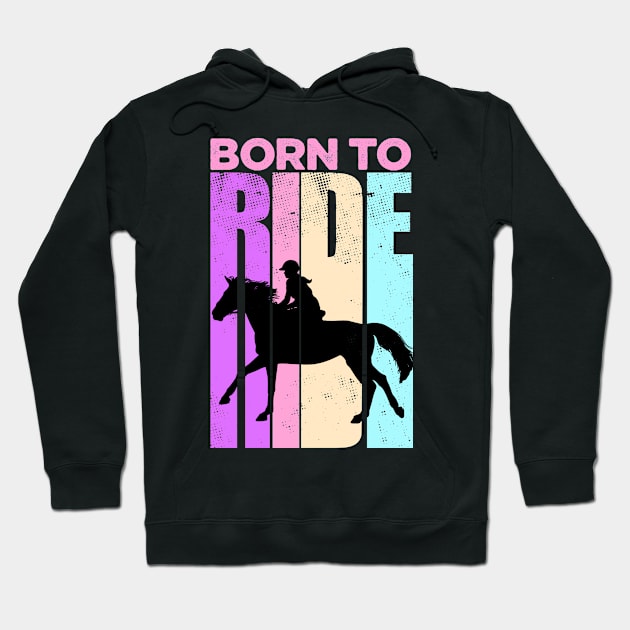 Vintage Horse Riding Hoodie by RichyTor